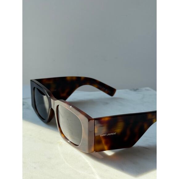 NEW Saint Laurent SL654 Sunglasses in Havana Brown $545 - Picture 5 of 9